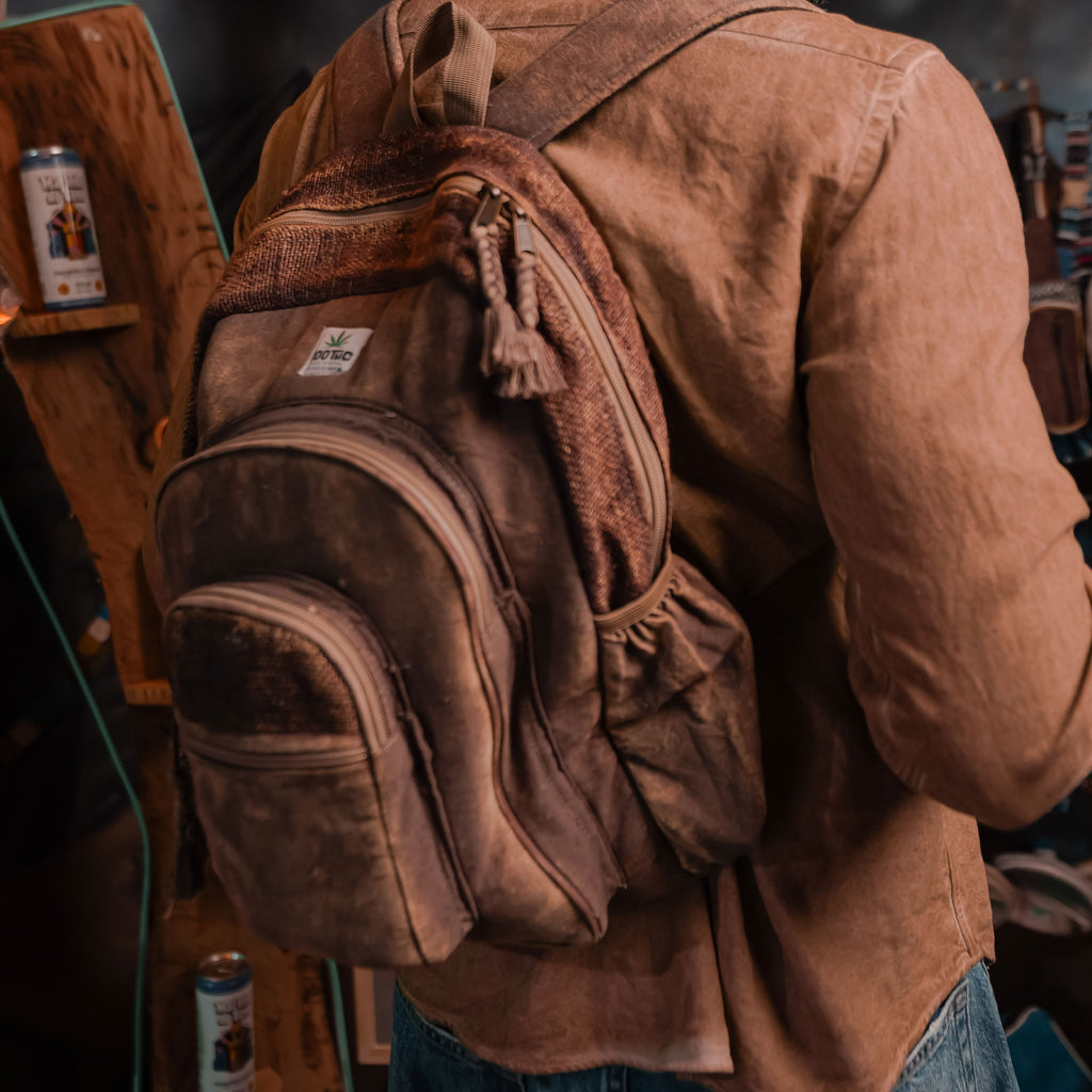 Mochila de Cânhamo 100THC Artesanal Made in Nepal