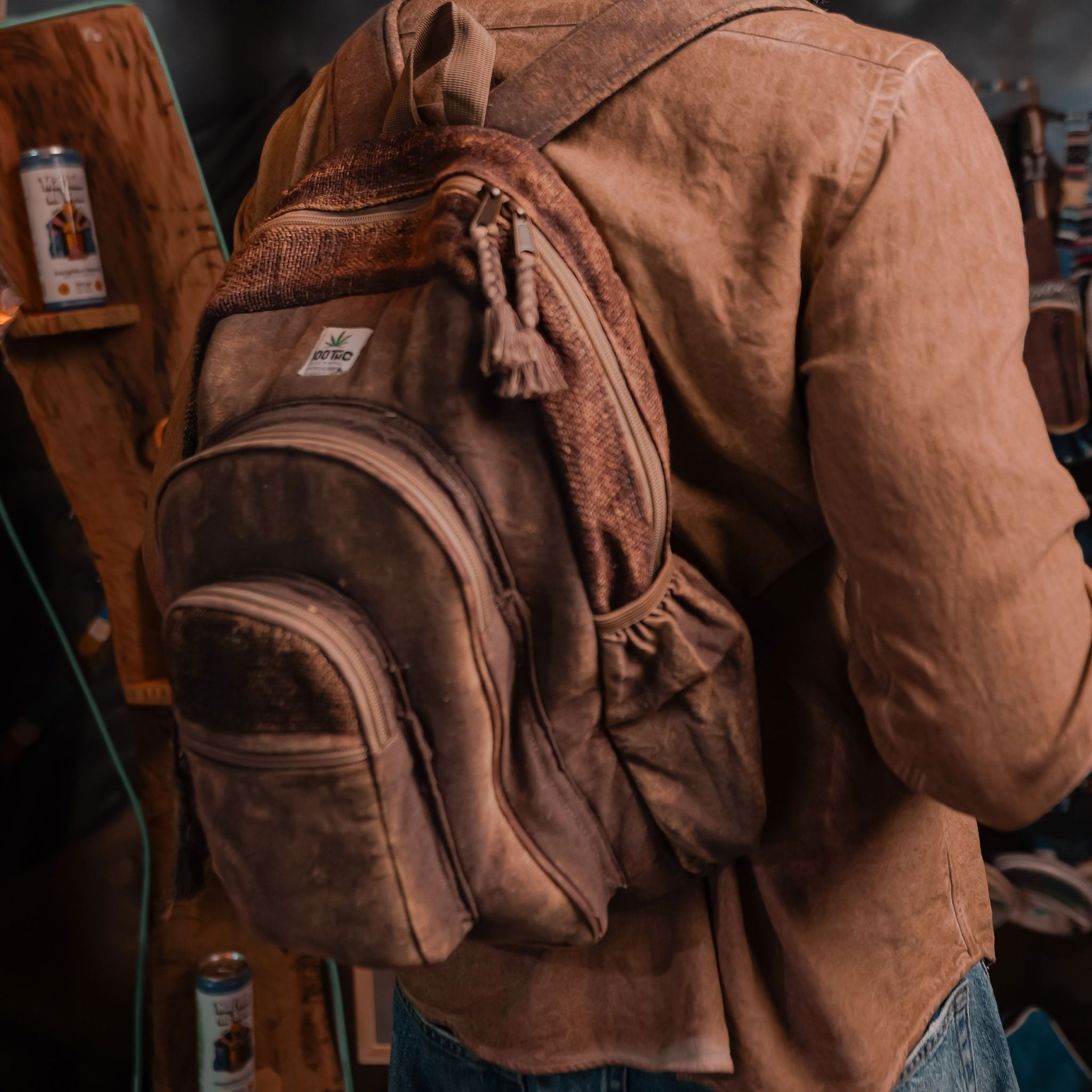 Mochila de Cânhamo 100THC Artesanal Made in Nepal