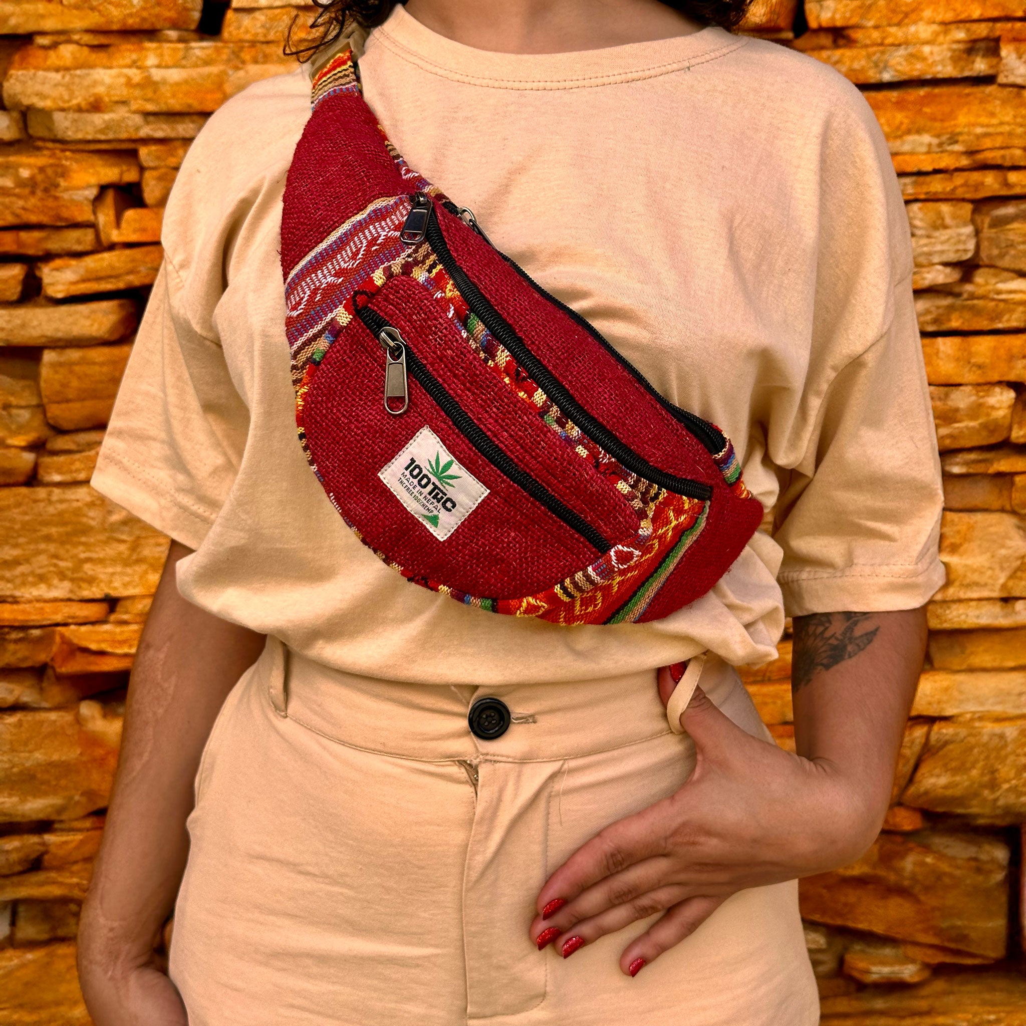 Pochete de Cânhamo 100THC Artesanal Made in Nepal