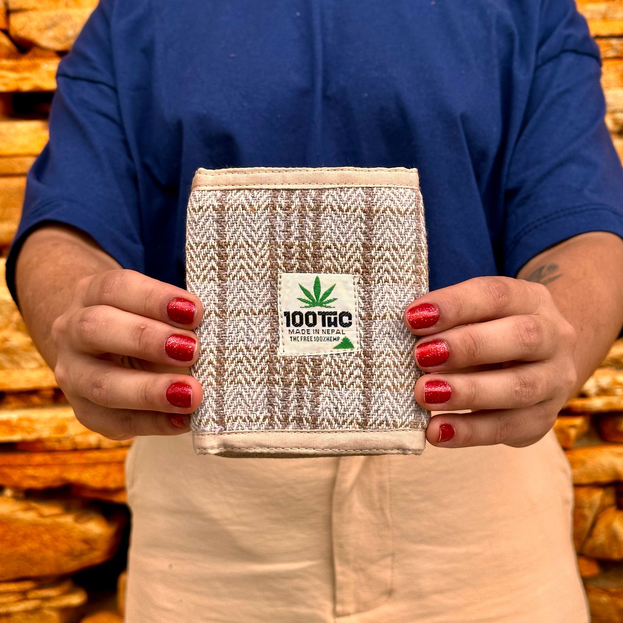 Carteira de Cânhamo 100THC Artesanal Made in Nepal