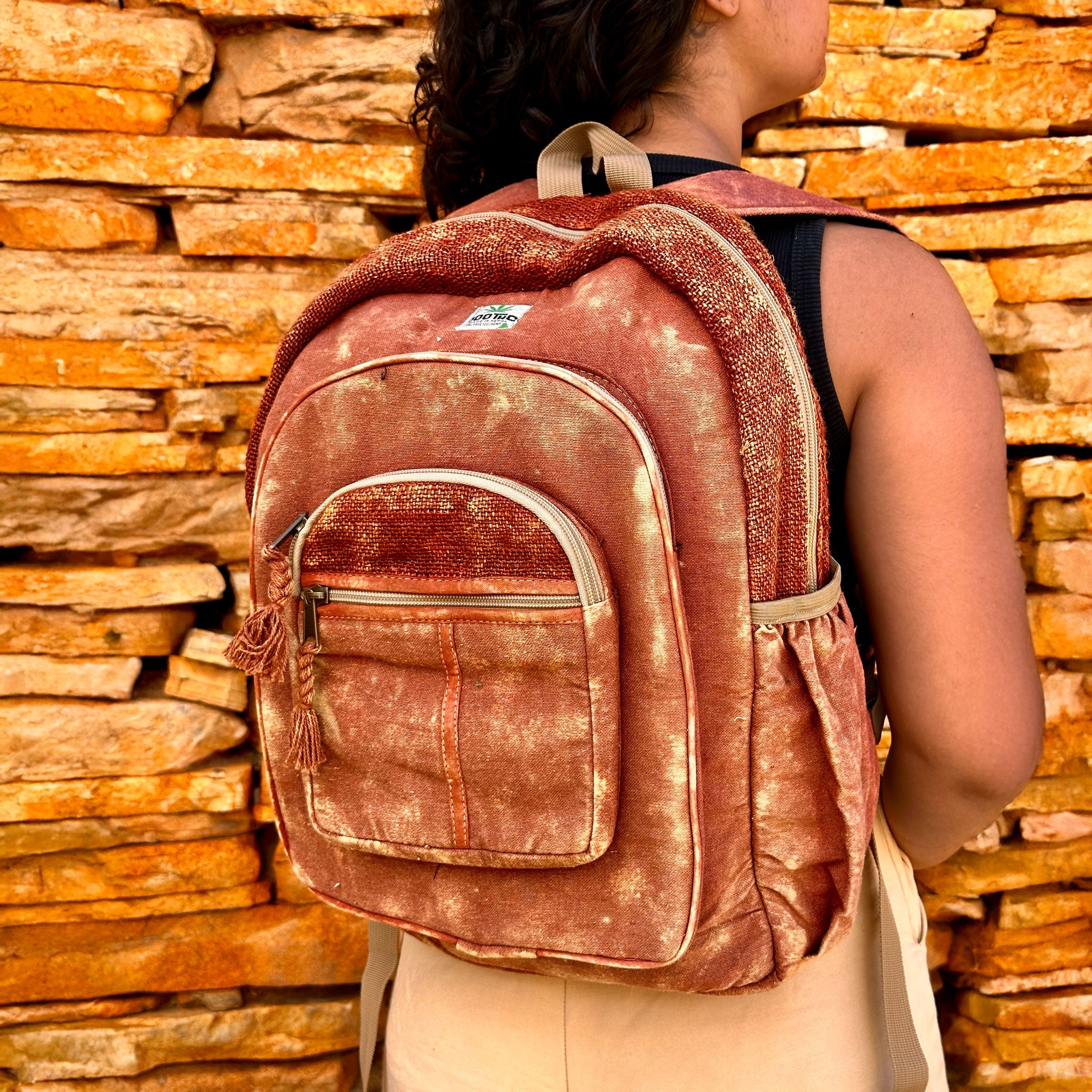 Mochila de Cânhamo 100THC Artesanal Made in Nepal