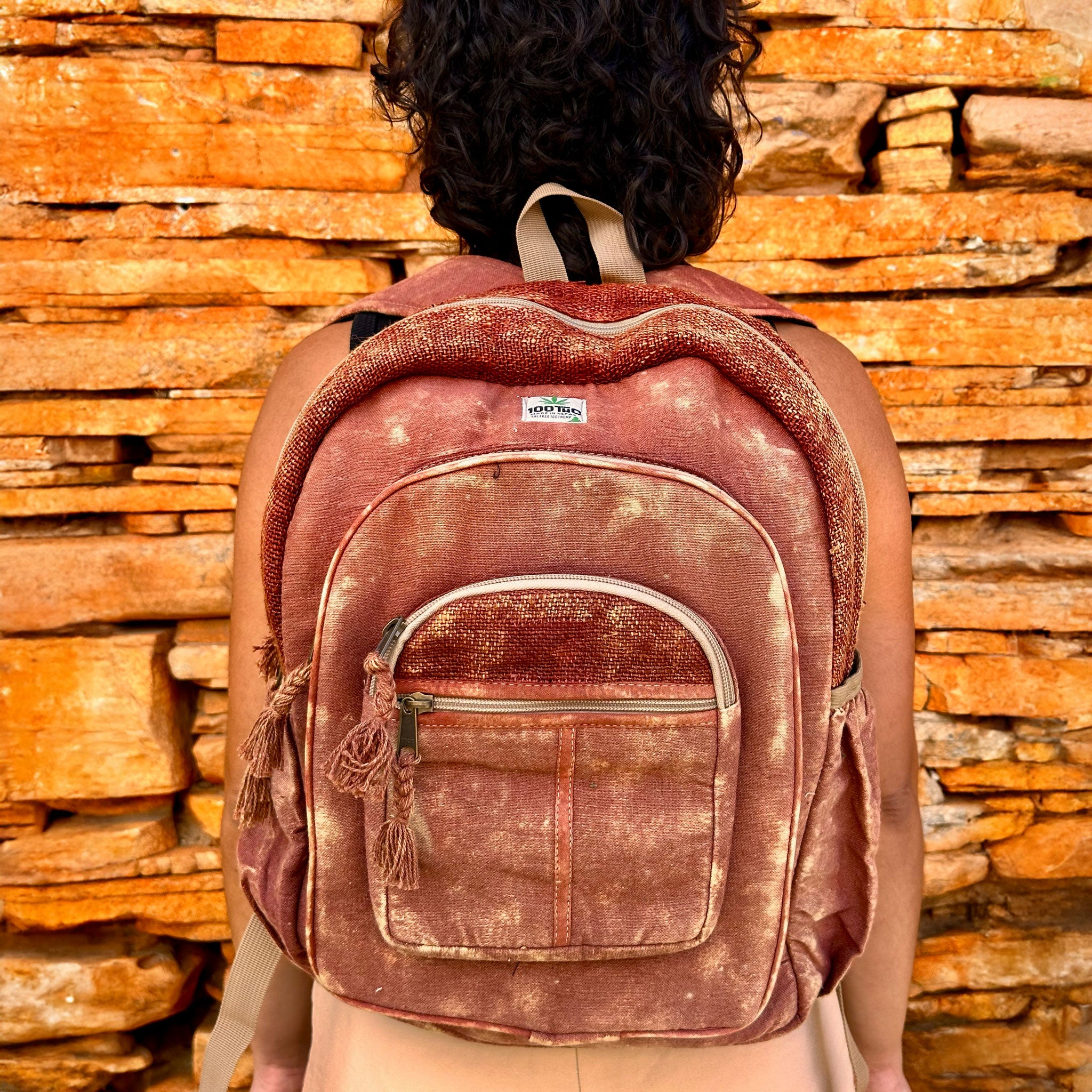 Mochila de Cânhamo 100THC Artesanal Made in Nepal
