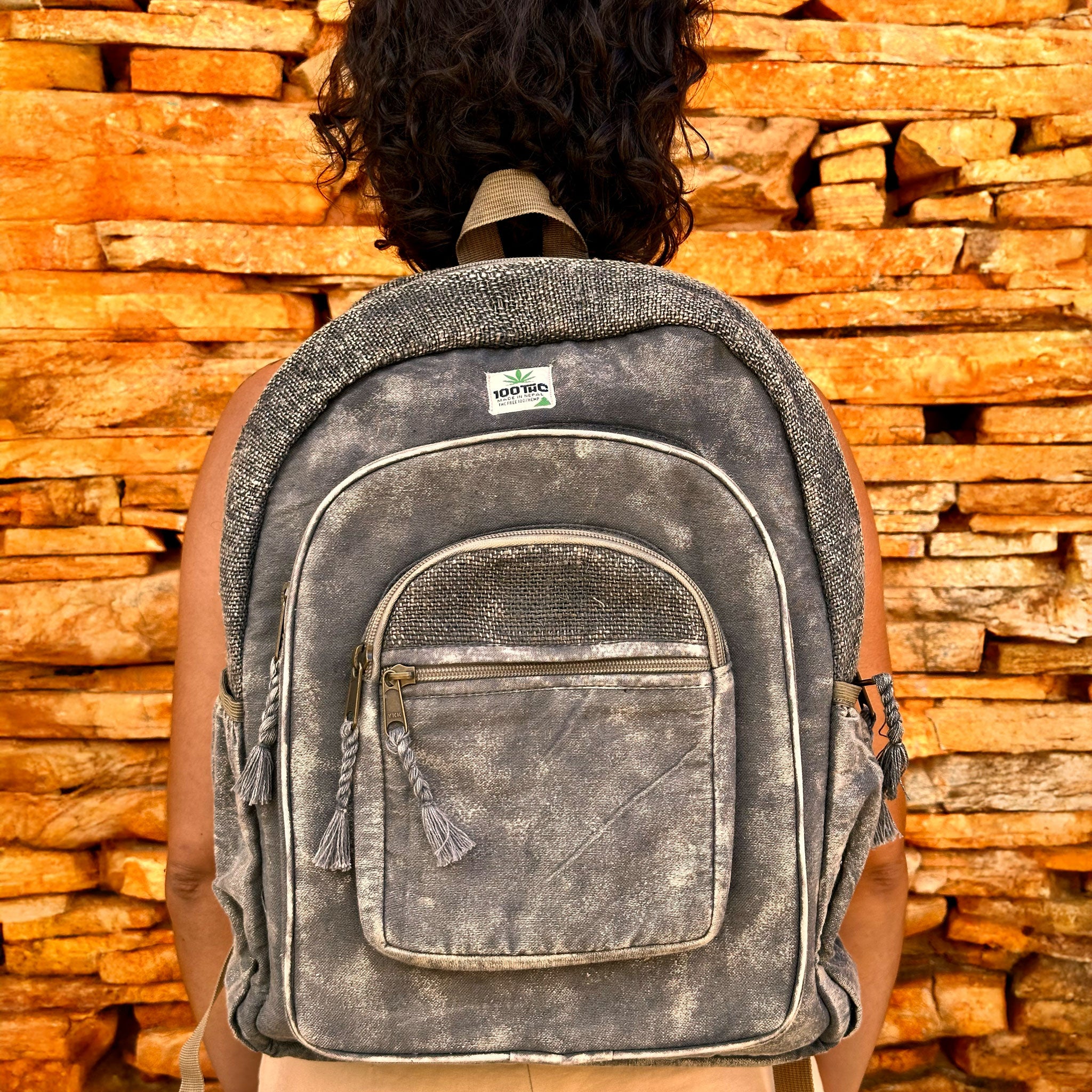 Mochila de Cânhamo 100THC Artesanal Made in Nepal