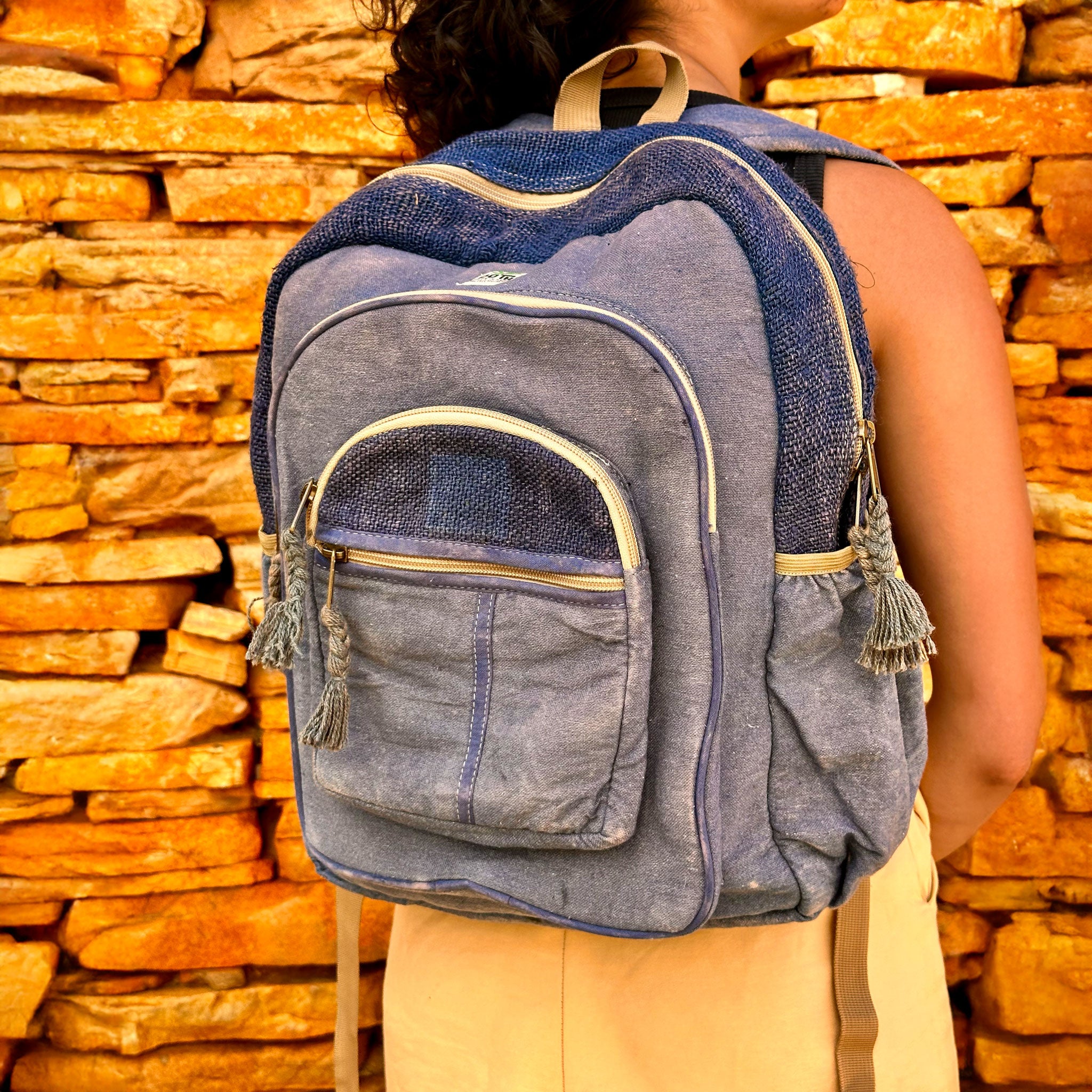 Mochila de Cânhamo 100THC Artesanal Made in Nepal