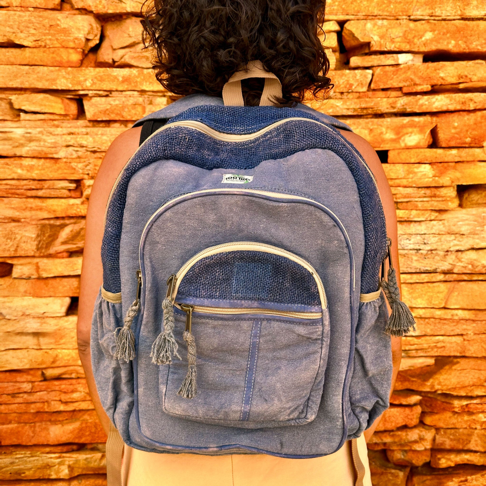 Mochila de Cânhamo 100THC Artesanal Made in Nepal