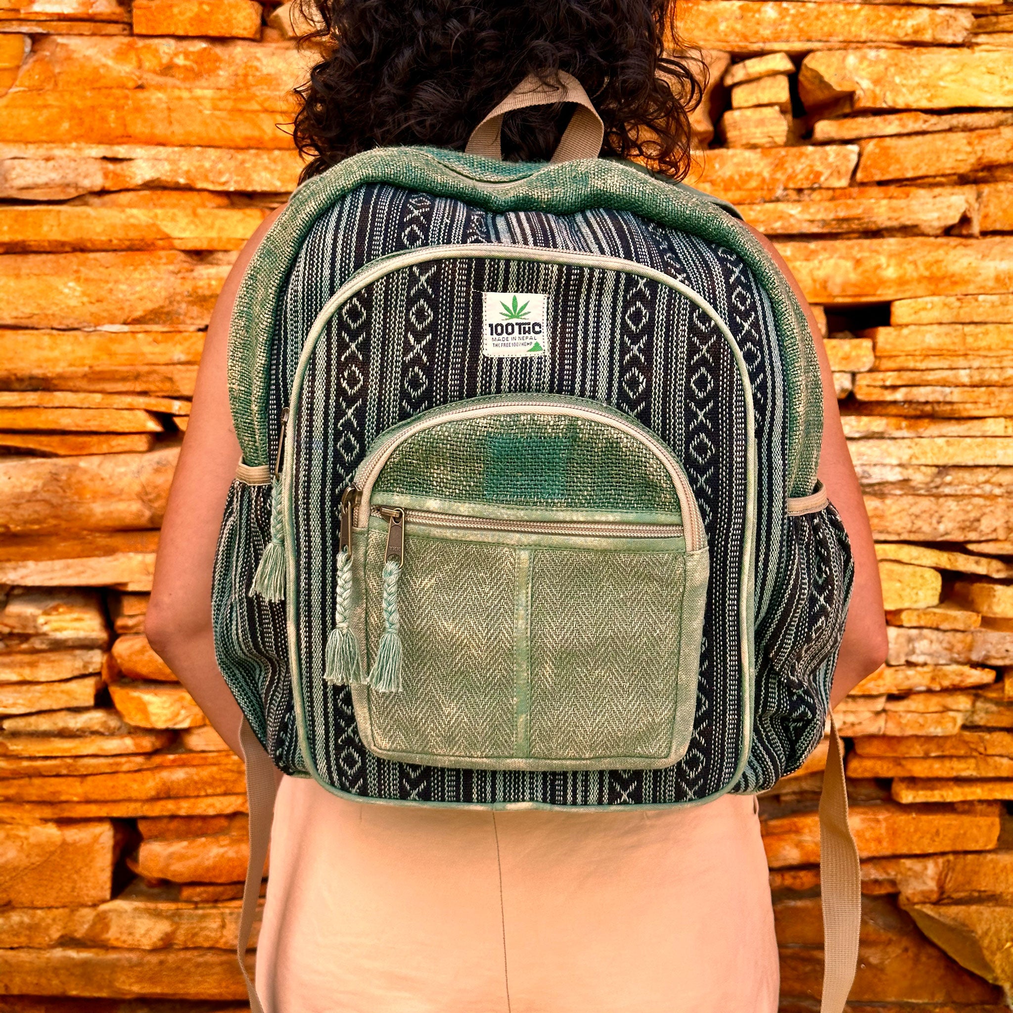 Mochila de Cânhamo 100THC Artesanal Made in Nepal