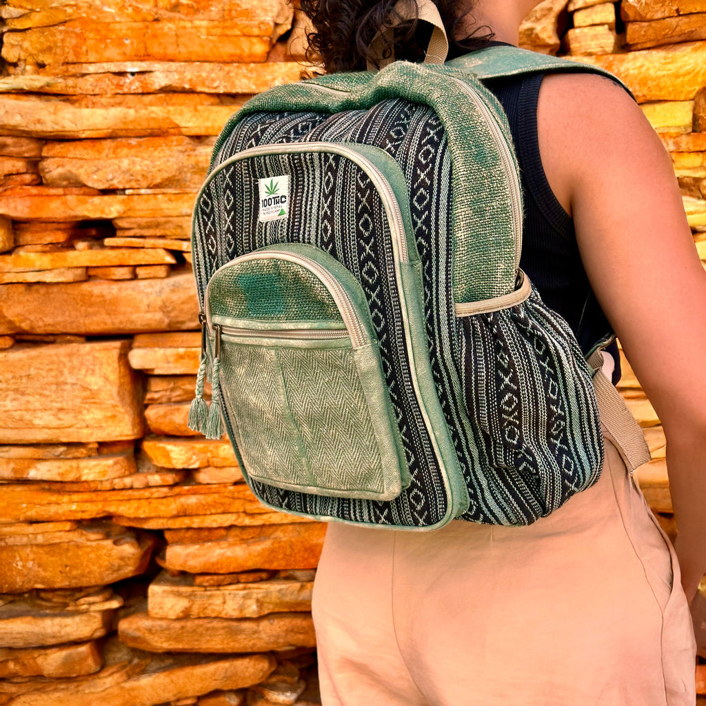 Mochila de Cânhamo 100THC Artesanal Made in Nepal
